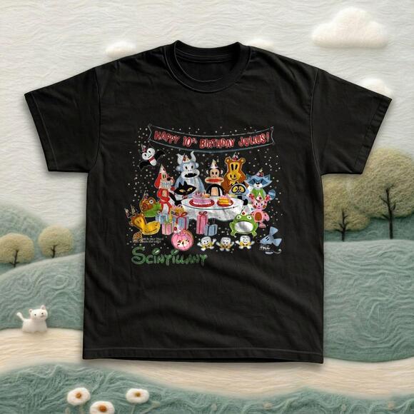 Other - Paul Frank Happy 10Th Birthday Julius Scintillant Black Graphic Tee